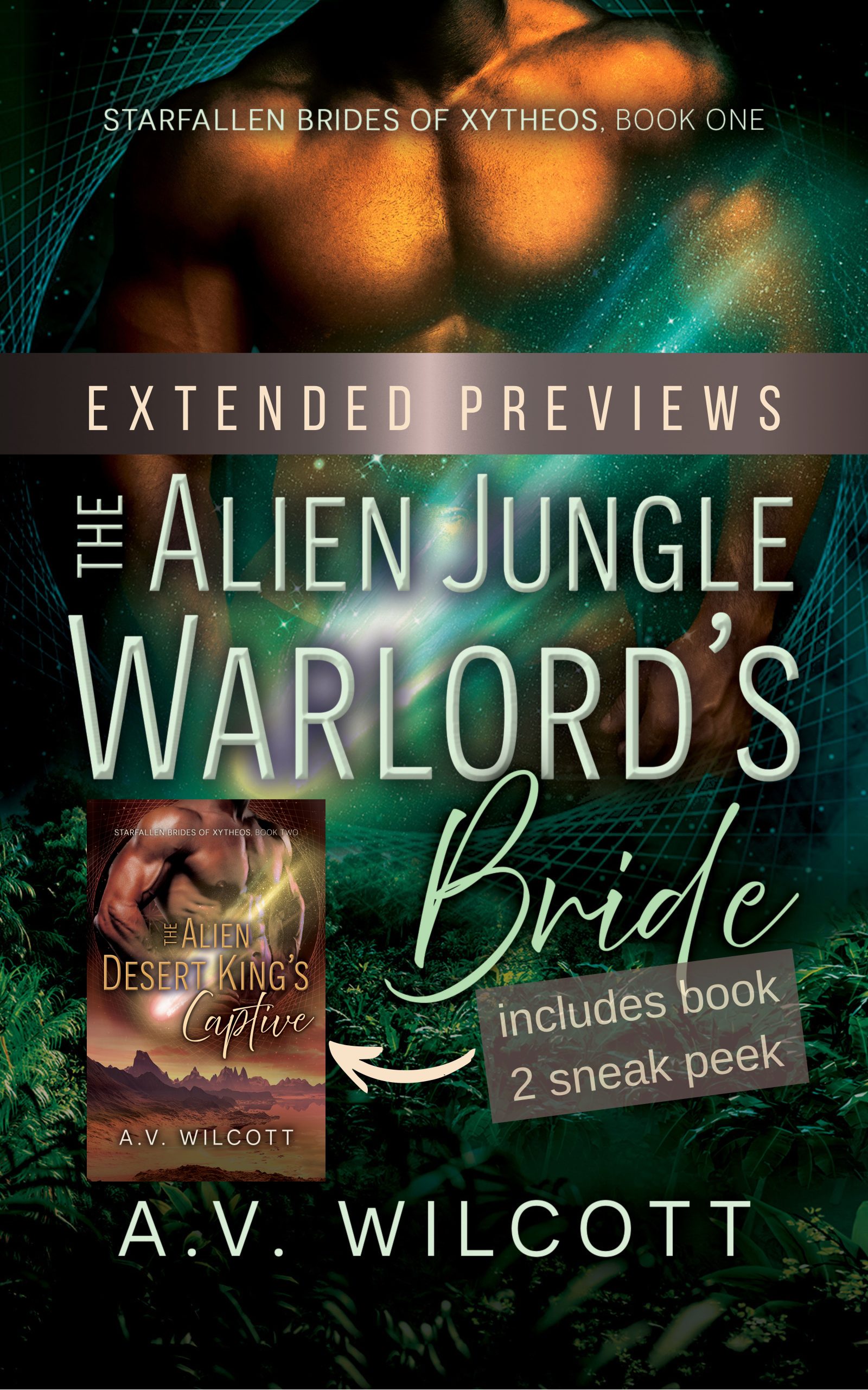 The Alien Jungle Warlord's Bride Duo Sneak Peek Book Cover